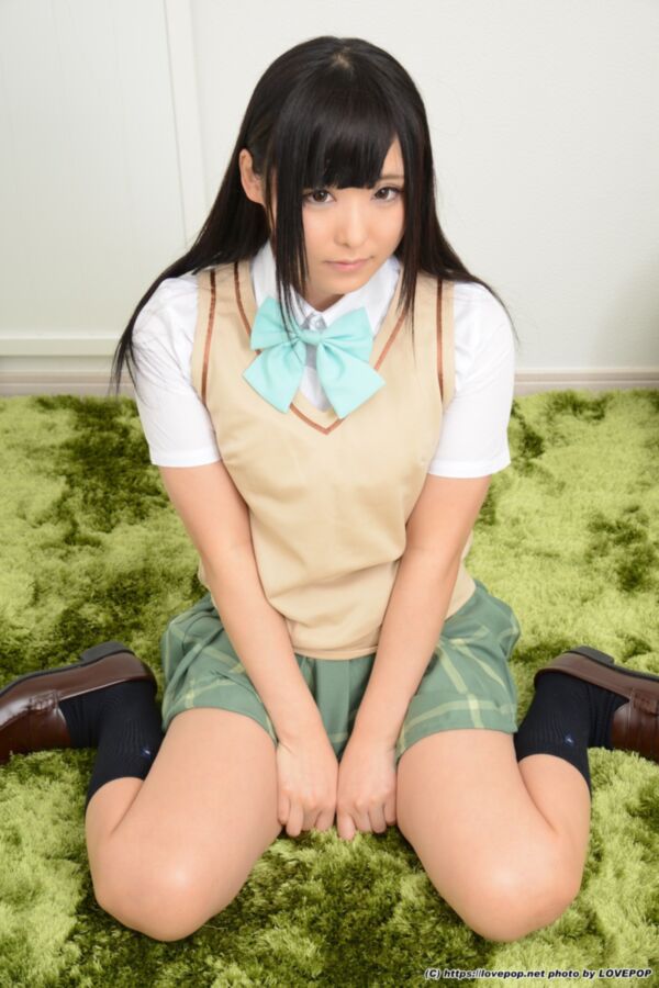 Free porn pics of Azuki Azuki - tiny panties under short green skirt 23 of 80 pics