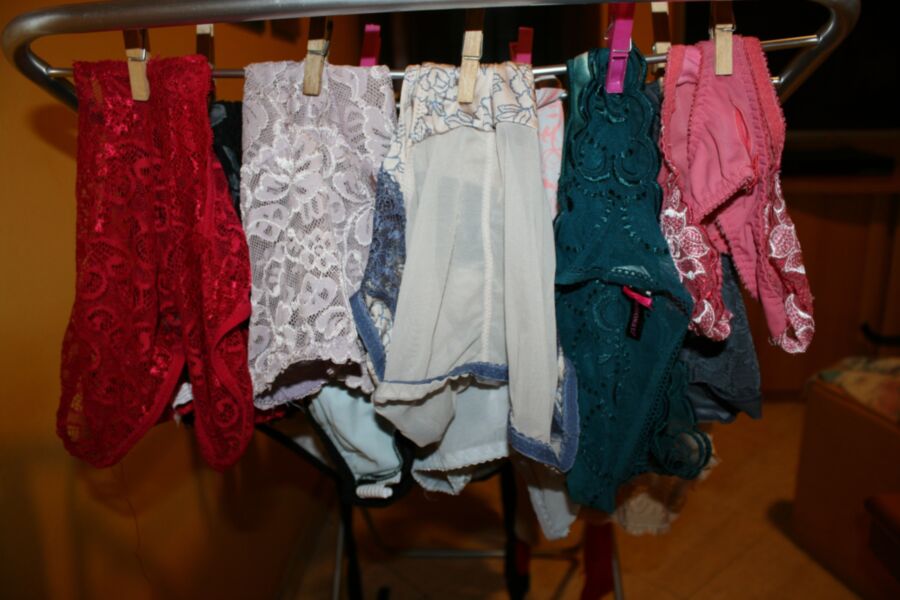Free porn pics of My lingerie washed on the clothesline 7 of 12 pics