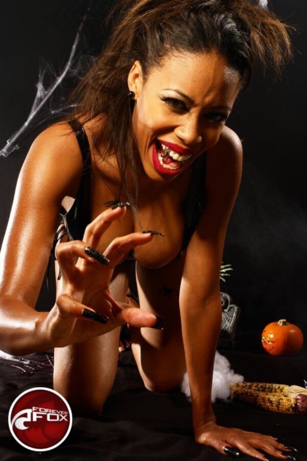 Free porn pics of Ebony Halloween 9 of 41 pics