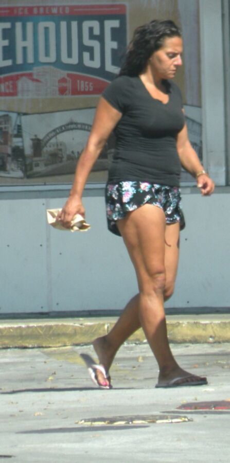 Free porn pics of Cheap Slutte Thick Streetwalker in Shorts, Tanned and Ready 2 of 10 pics