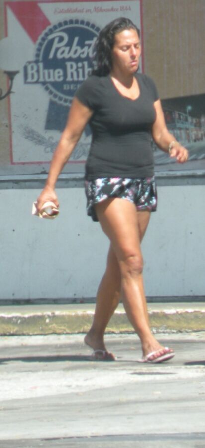 Free porn pics of Cheap Slutte Thick Streetwalker in Shorts, Tanned and Ready 3 of 10 pics