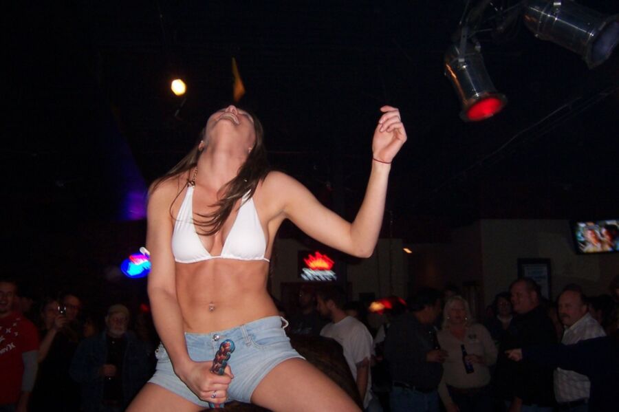 Free porn pics of Hotties riding a mechanical bull 7 of 17 pics