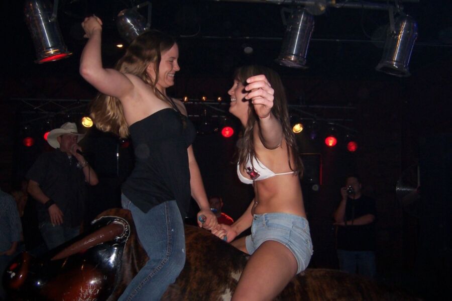 Free porn pics of Hotties riding a mechanical bull 11 of 17 pics