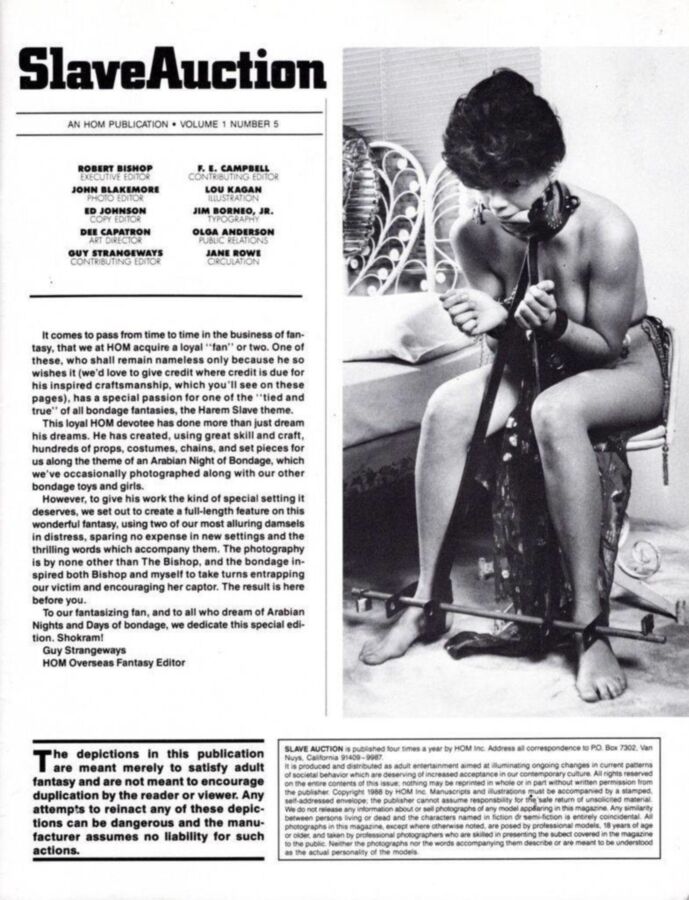 Free porn pics of Vintage Slave Auction Mag House of Milan 14 of 23 pics