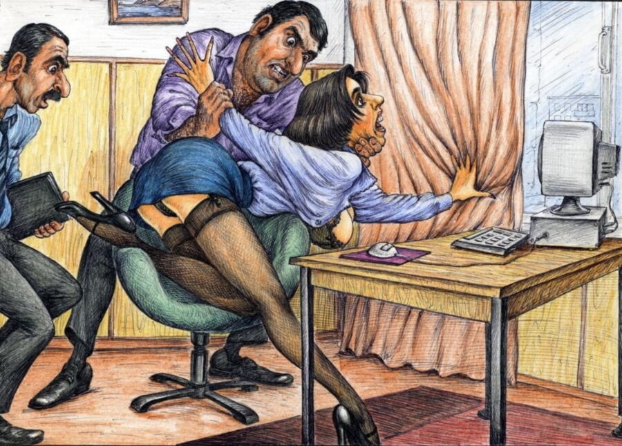 Free porn pics of The problem of being secretary. Who knows the drawing artist? 2 of 20 pics