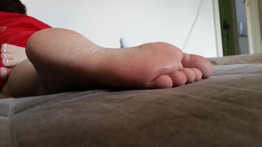 Free porn pics of The sweet little feet from my wife 6 of 6 pics