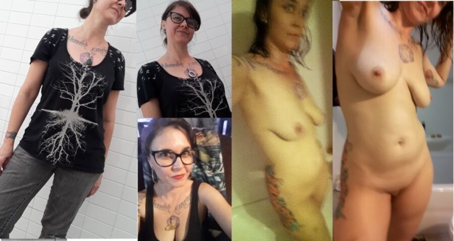 Free porn pics of dressed undressed of cute slut milf Leah i banged for a few week 4 of 14 pics