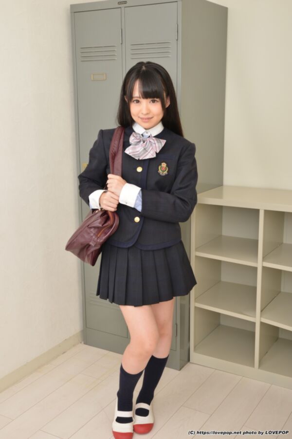 Free porn pics of Kirari Sena - school uniform upskirt show 1 of 61 pics