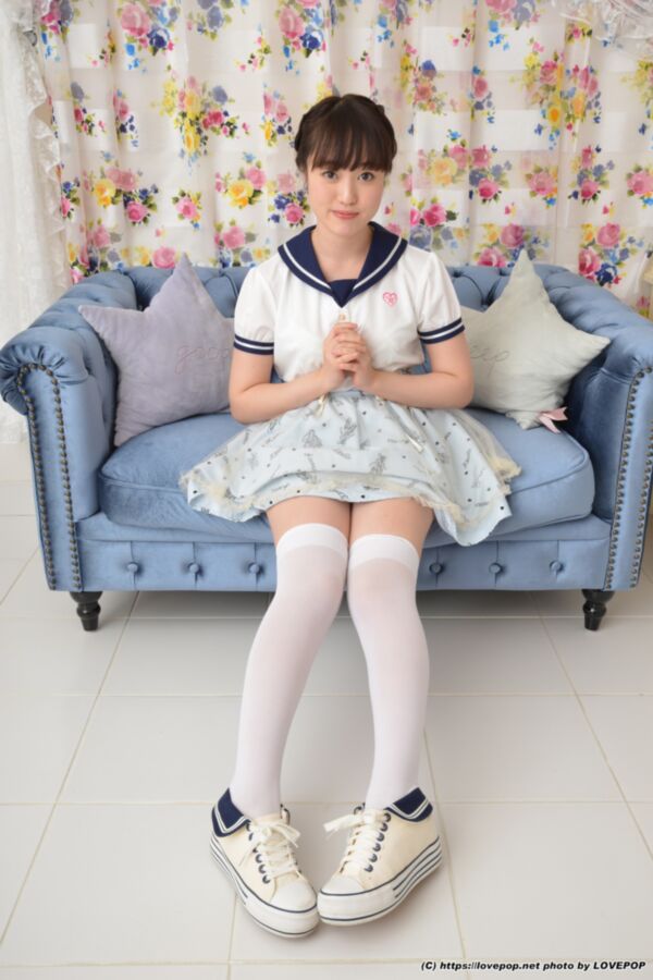 Free porn pics of Sakura Suzunoki - light blue satin panties on the couch 22 of 88 pics