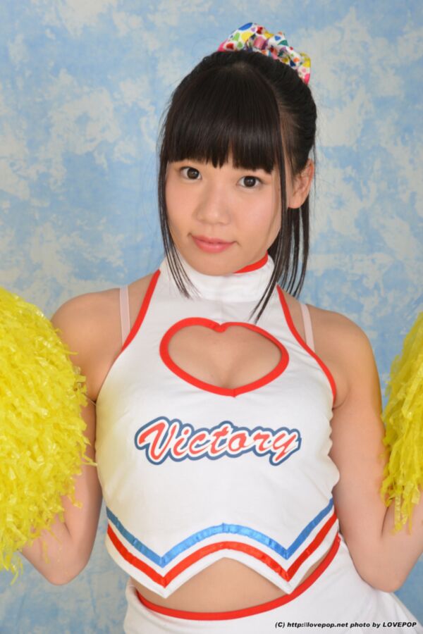 Free porn pics of Riho Kodaka - cheerleader upskirt practice 3 of 85 pics