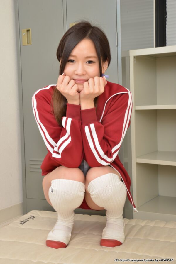 Free porn pics of Rina Sugihara - red gym kit pantie play 14 of 66 pics