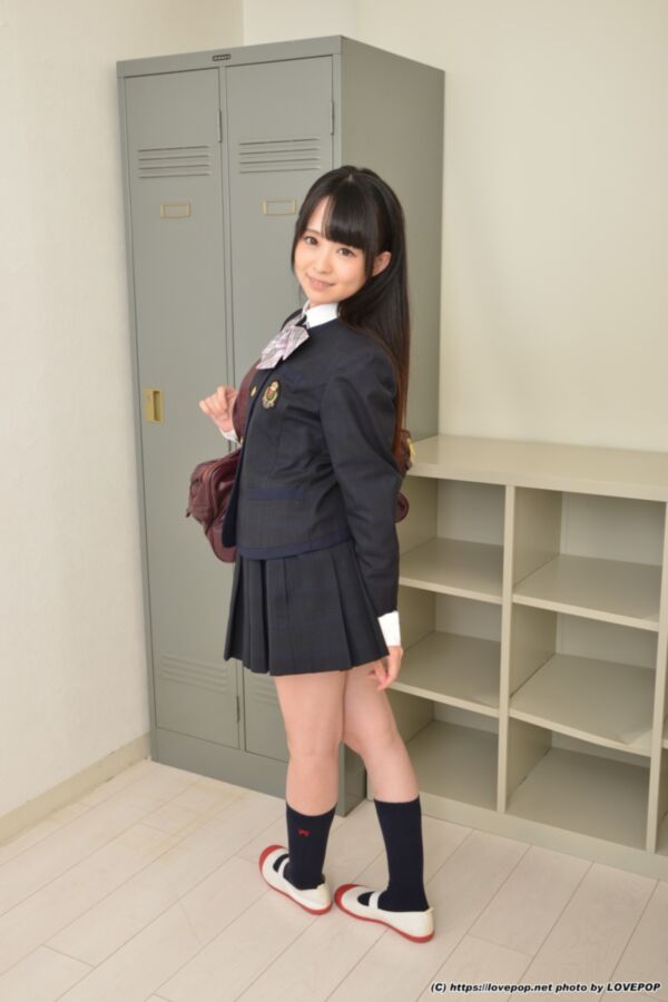 Free porn pics of Kirari Sena - school uniform upskirt show 4 of 61 pics