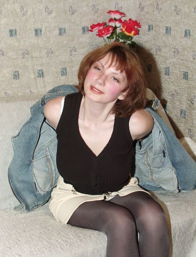 Free porn pics of Young - Amateur - Russian big titted redhead strips at home 1 of 16 pics