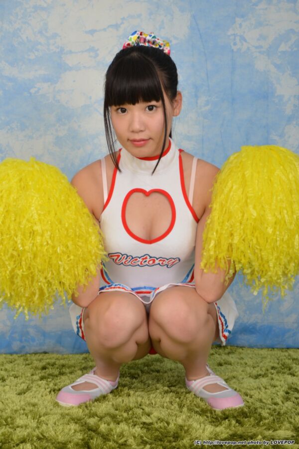 Free porn pics of Riho Kodaka - cheerleader upskirt practice 15 of 85 pics
