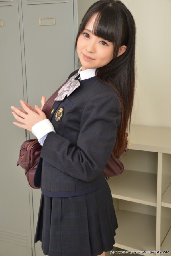 Free porn pics of Kirari Sena - school uniform upskirt show 5 of 61 pics