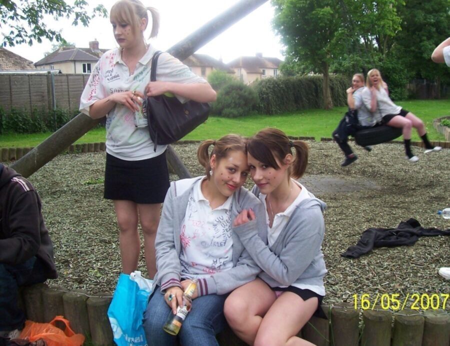 Free porn pics of British Chav Teen Slag Upskirts! 18 of 41 pics