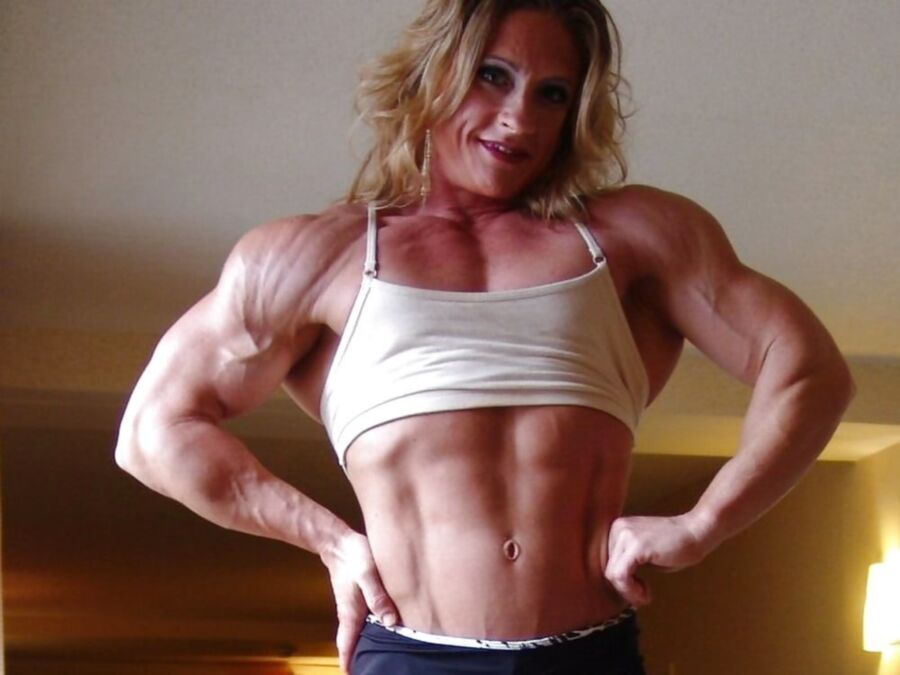 Free porn pics of Dena Westerfield! Ripped Muscle Blonde Bunny! 18 of 89 pics