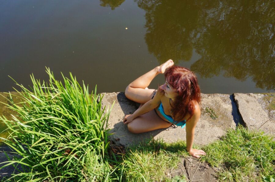 Free porn pics of on the edge near the water 8 of 44 pics