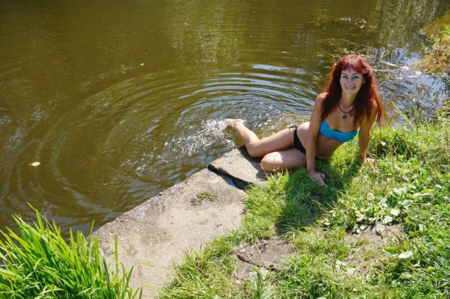 Free porn pics of on the edge near the water 14 of 44 pics