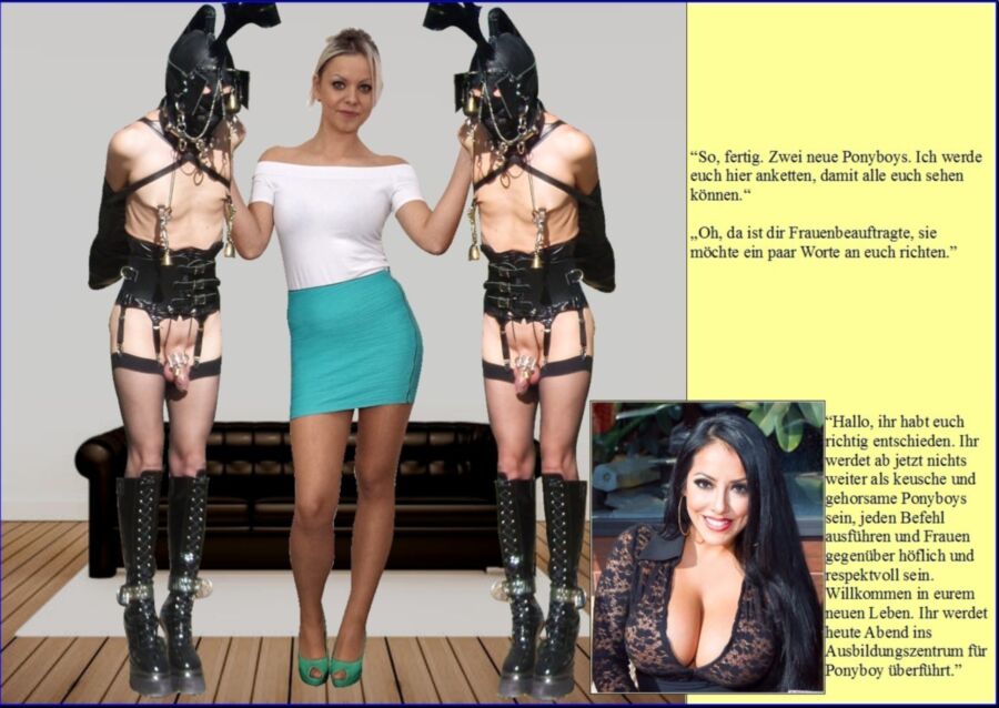 Free porn pics of Femdom Story: The Training of Two Ponyboys (German Version) 5 of 31 pics