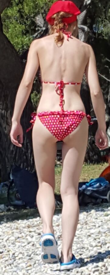 Free porn pics of Teen Polish Maja in red bikini 4 of 10 pics