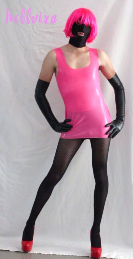 Free porn pics of Pink latex 1 of 19 pics