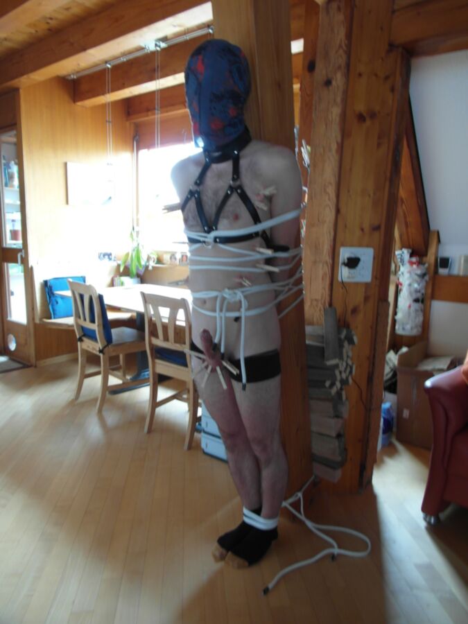 Free porn pics of Slave boy tied, tortured and used 8 of 13 pics