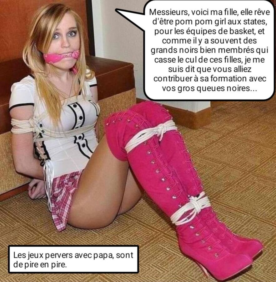 Free porn pics of French caption (Français inceste) jeux pervers avec papa. 3 of 5 pics