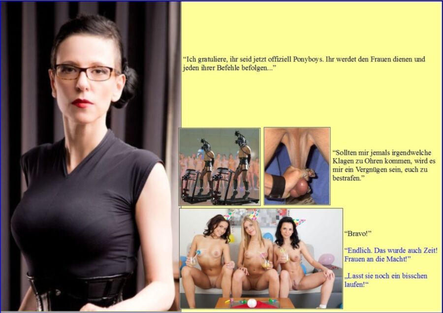 Free porn pics of Femdom Story: The Training of Two Ponyboys (German Version) 24 of 31 pics