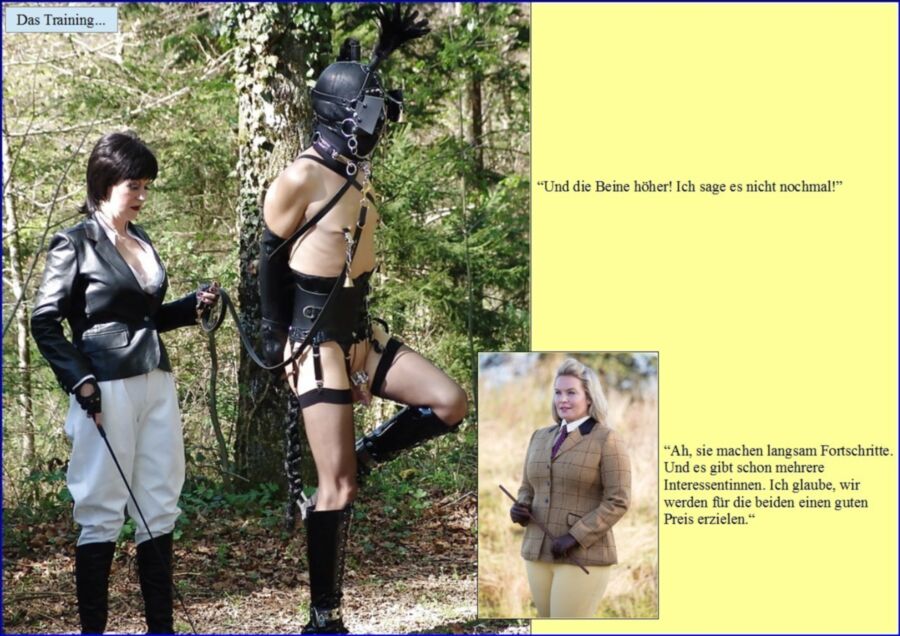Free porn pics of Femdom Story: The Training of Two Ponyboys (German Version) 13 of 31 pics