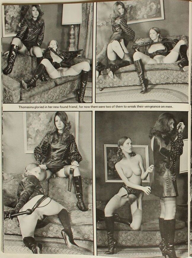 Free porn pics of Vintage She-Male Dominatrix Magazine Eros 19 of 22 pics