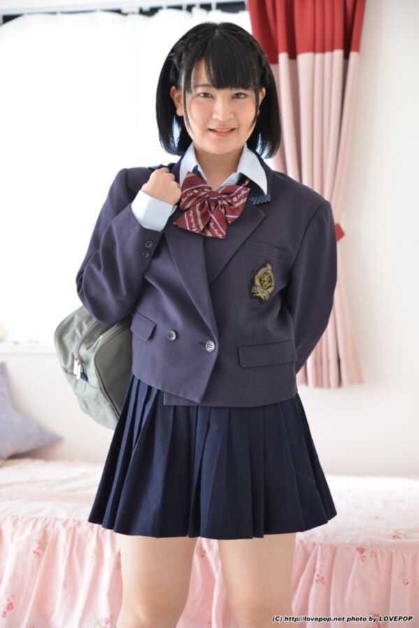 Free porn pics of Naughty school girl tease Asahi Yuna 7 of 89 pics