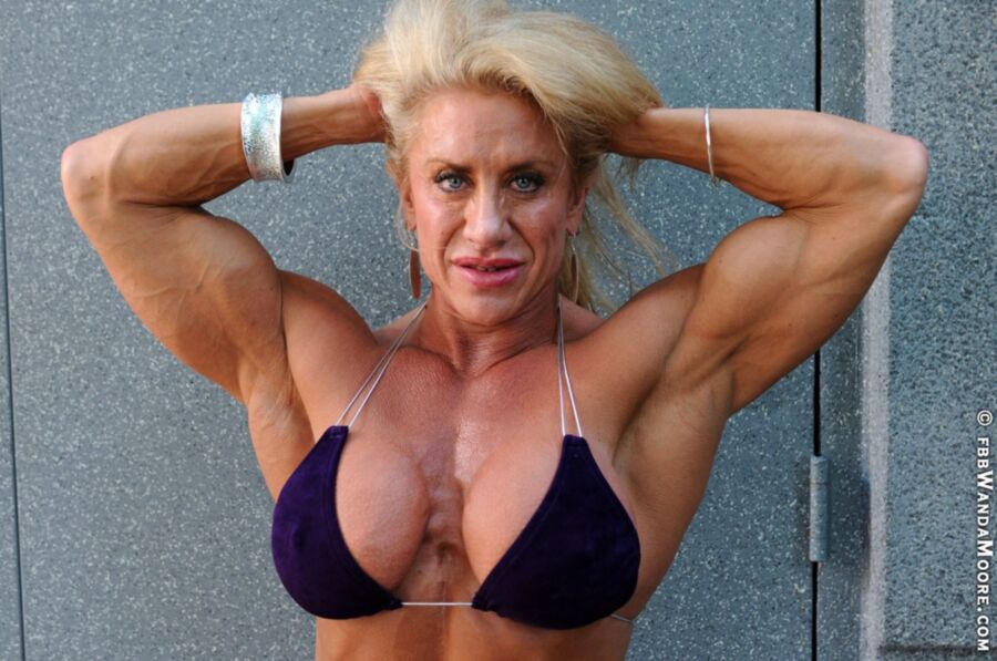 Free porn pics of Wanda Moore! Gorgeous Mature Muscle Beauty! 1 of 53 pics