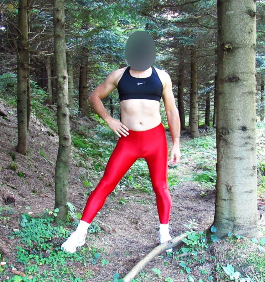 Free porn pics of  Femboy in sexy sport leggins 4 of 4 pics