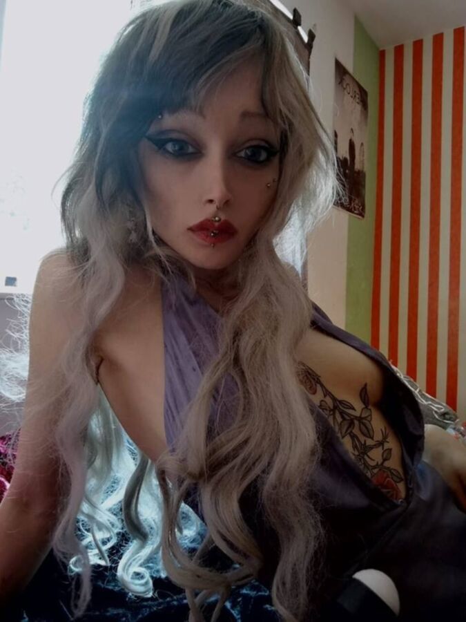 Free porn pics of Doll Face Goth 4 of 13 pics