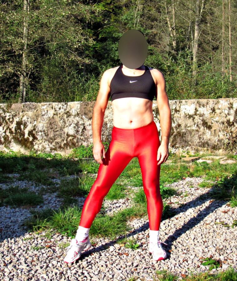 Free porn pics of  Femboy in sexy sport leggins 2 of 4 pics