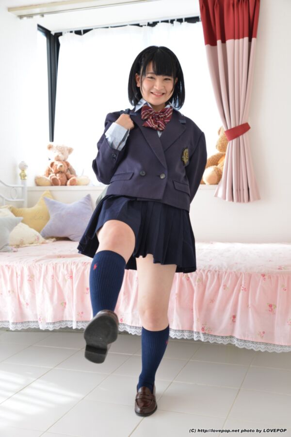 Free porn pics of Naughty school girl tease Asahi Yuna 21 of 89 pics