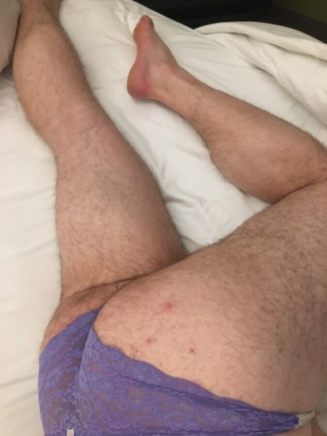 Free porn pics of Purple lace panties in Hotel 10 of 41 pics