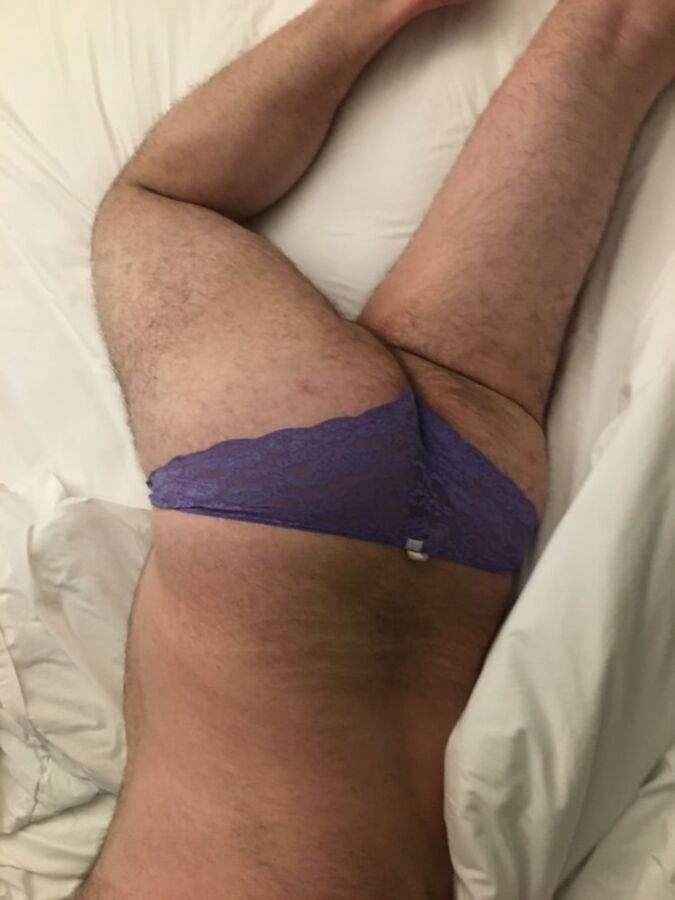 Free porn pics of Purple lace panties in Hotel 12 of 41 pics