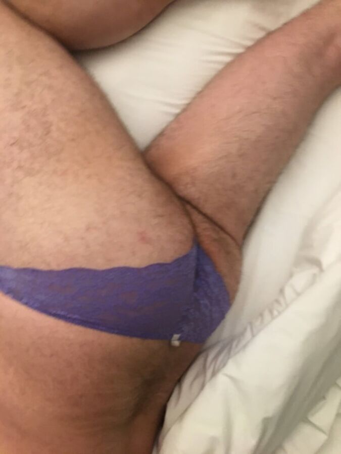 Free porn pics of Purple lace panties in Hotel 16 of 41 pics