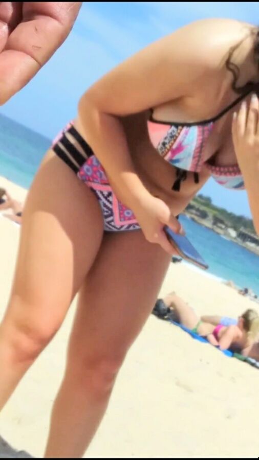 Free porn pics of Beach Day with my Step D Checking phone  4 of 18 pics