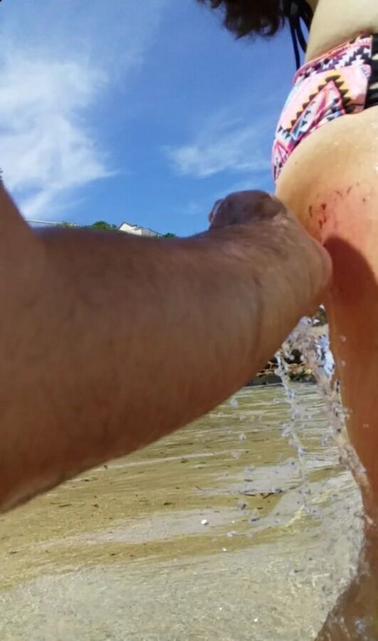 Free porn pics of Beach Day with my Step D Just giving a hand 7 of 98 pics