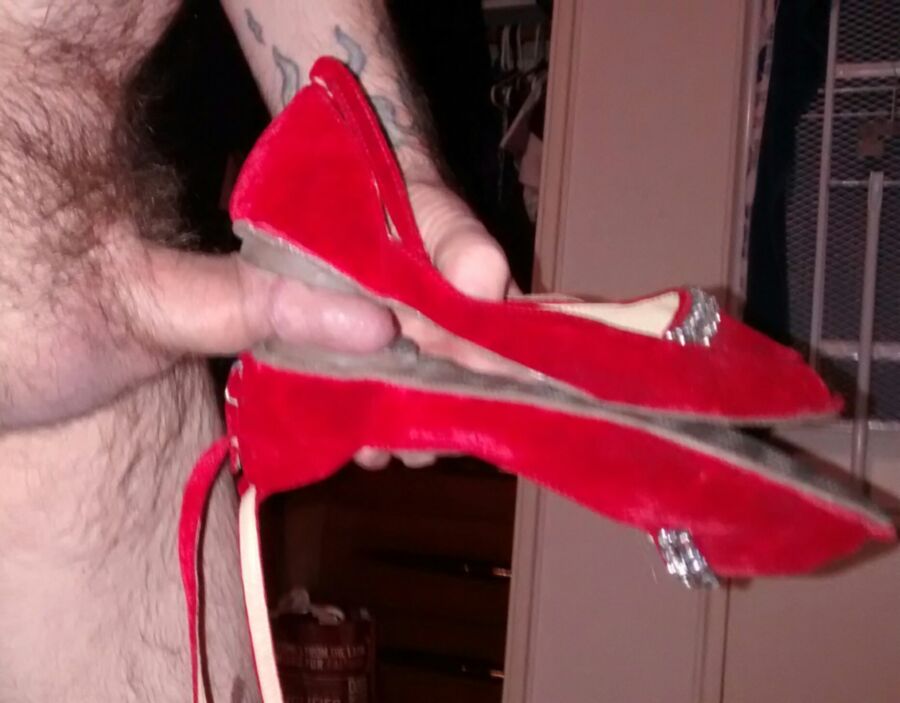 Free porn pics of My dick, her shoes.... 6 of 43 pics