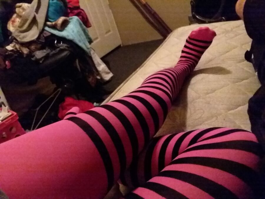 Free porn pics of Innocent Wife in Pink Tights  8 of 8 pics