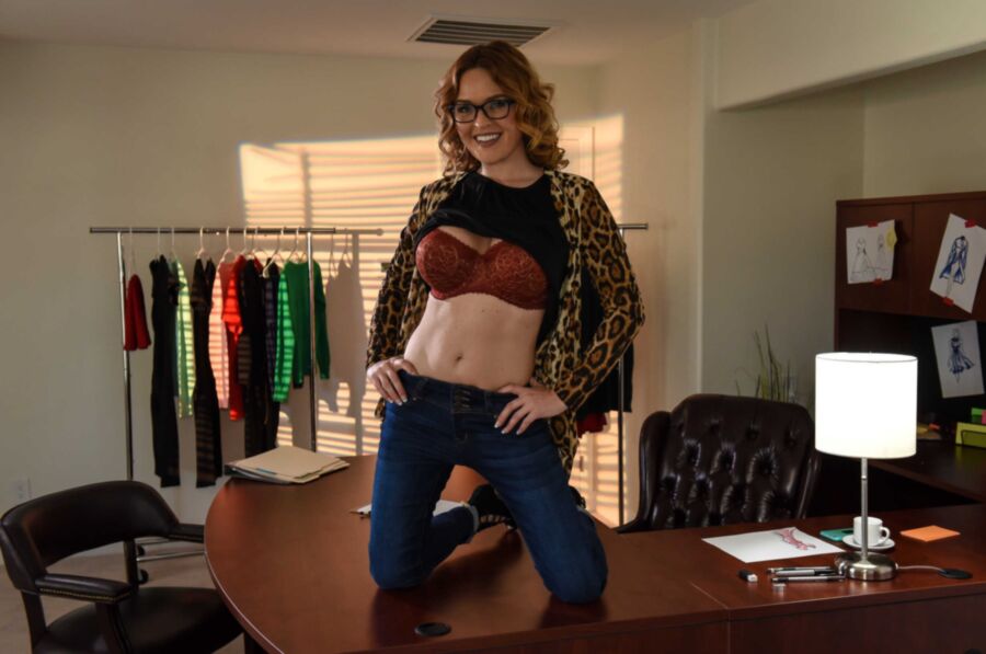 Free porn pics of Busty Redhead fucked in the office 11 of 278 pics