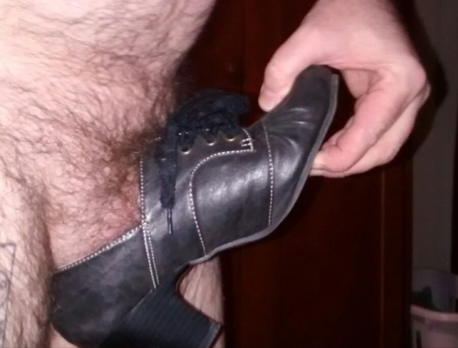 Free porn pics of My dick, her shoes.... 4 of 43 pics