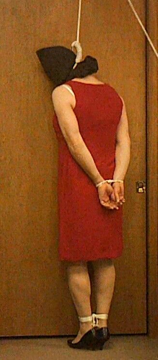 Free porn pics of Red Dress Tied 3 of 16 pics