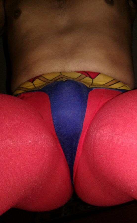 Free porn pics of Hubby in Superhero Panties 12 of 32 pics