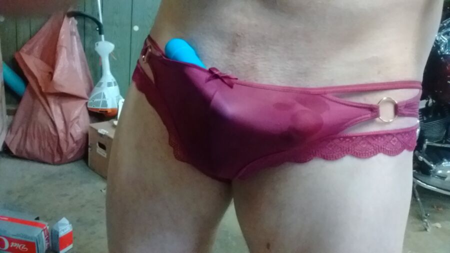 Free porn pics of Favorite panties and a new toy 5 of 13 pics