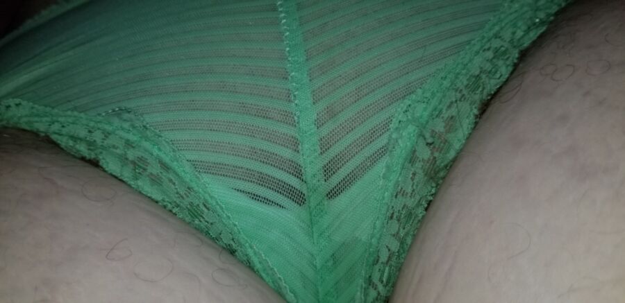 Free porn pics of Sexy green panties  14 of 21 pics